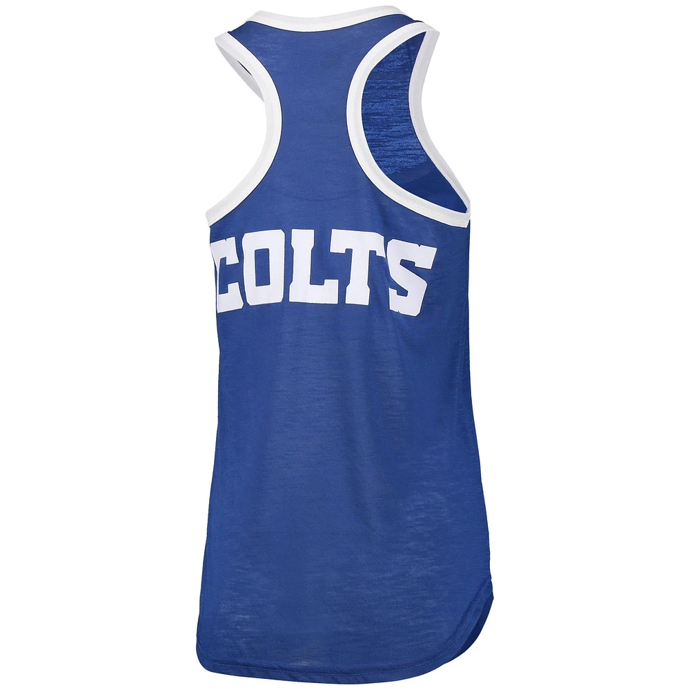 Women's G-III 4Her by Carl Banks Heather Royal Indianapolis Colts Tater Tank Top