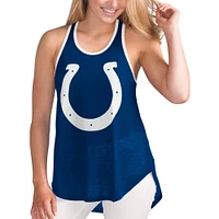 Women's G-III 4Her by Carl Banks Heather Royal Indianapolis Colts Tater Tank Top