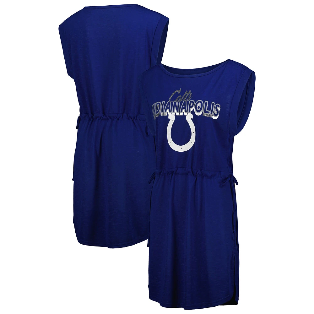 G-III 4Her pour femmes par Carl Banks Royal Indianapolis Colts G.O.A.T. Couverture de maillot bain