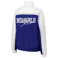 Veste de survêtement d'après-match entièrement zippée G-III 4Her par Carl Banks Royal Indianapolis Colts pour femme