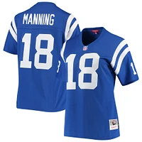 Maillot réplique Mitchell & Ness Peyton Manning Royal Indianapolis Colts 1998 Legacy pour femme