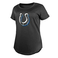 T-shirt New Era anthracite pour femme des Colts d'Indianapolis 2024 NFL Draft