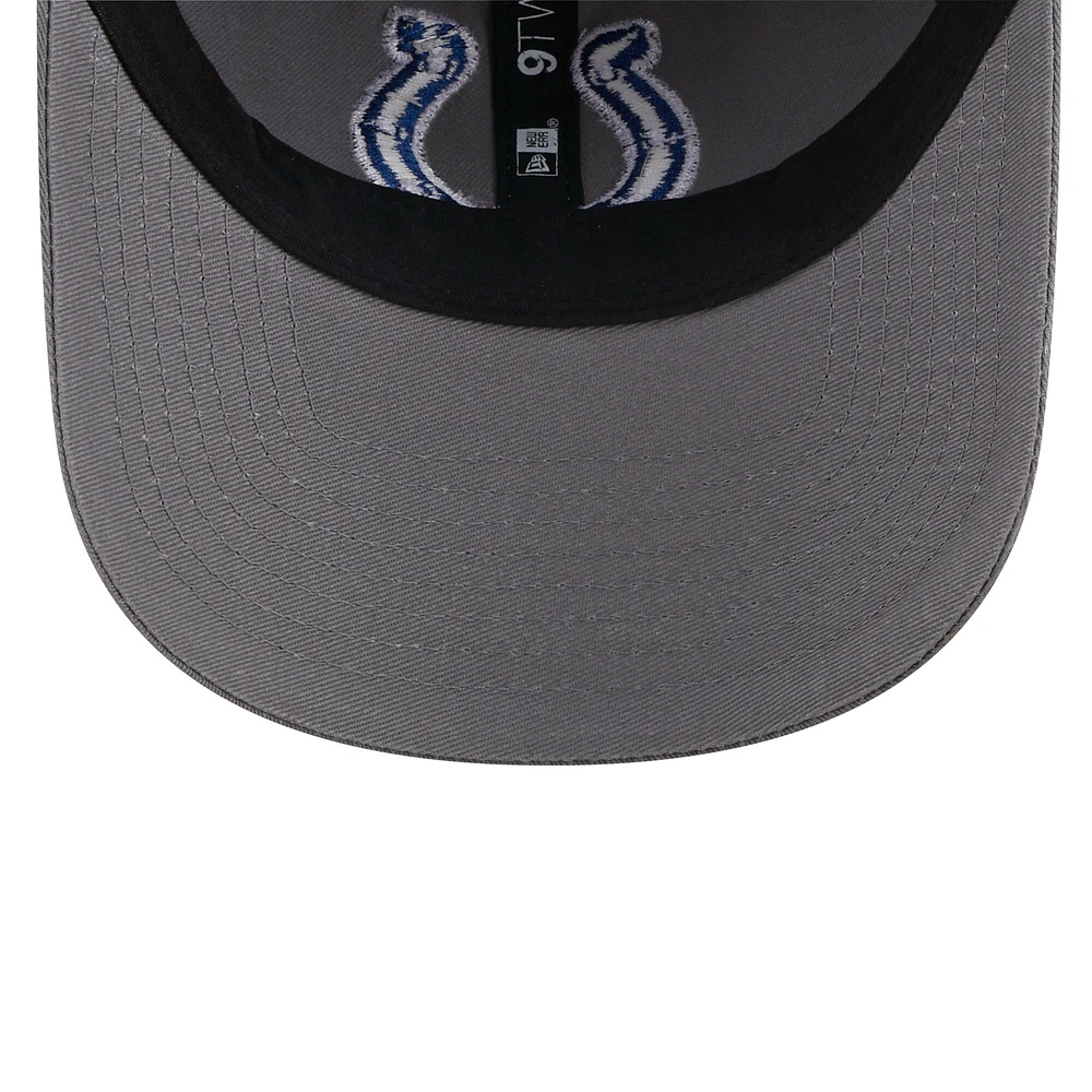 Casquette réglable New Era Graphite Indianapolis Colts Core Classic 2.0 9TWENTY pour femme