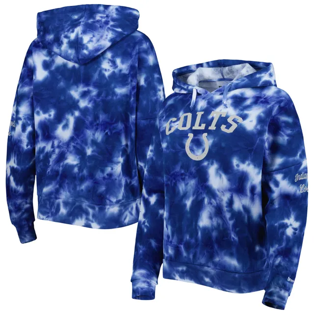 Seattle Seahawks New Era Women's Cloud Dye Fleece Pullover Hoodie