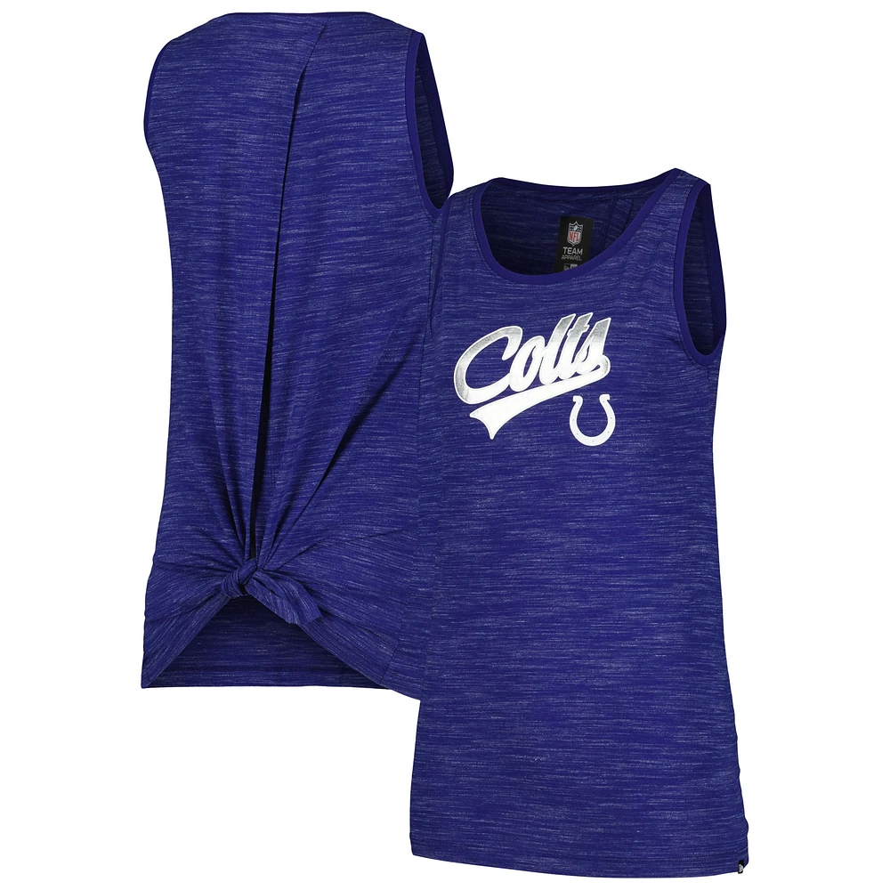 Women's New Era  Royal Indianapolis Colts Space Dye Active Tank Top