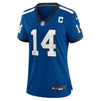 Maillot de jeu Alec Pierce Royal Indianapolis Colts Indiana Nights pour femme Nike