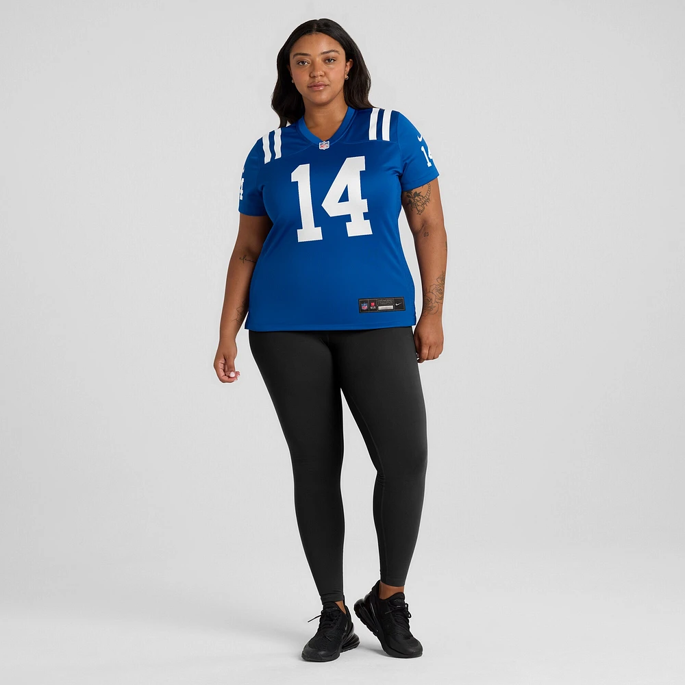 Maillot de match joueur Nike Alec Pierce Royal Indianapolis Colts pour femme