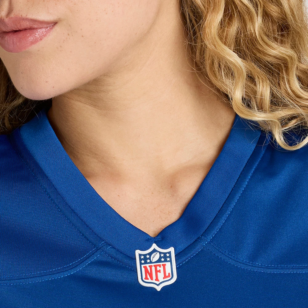 Maillot de match joueur Nike Alec Pierce Royal Indianapolis Colts pour femme