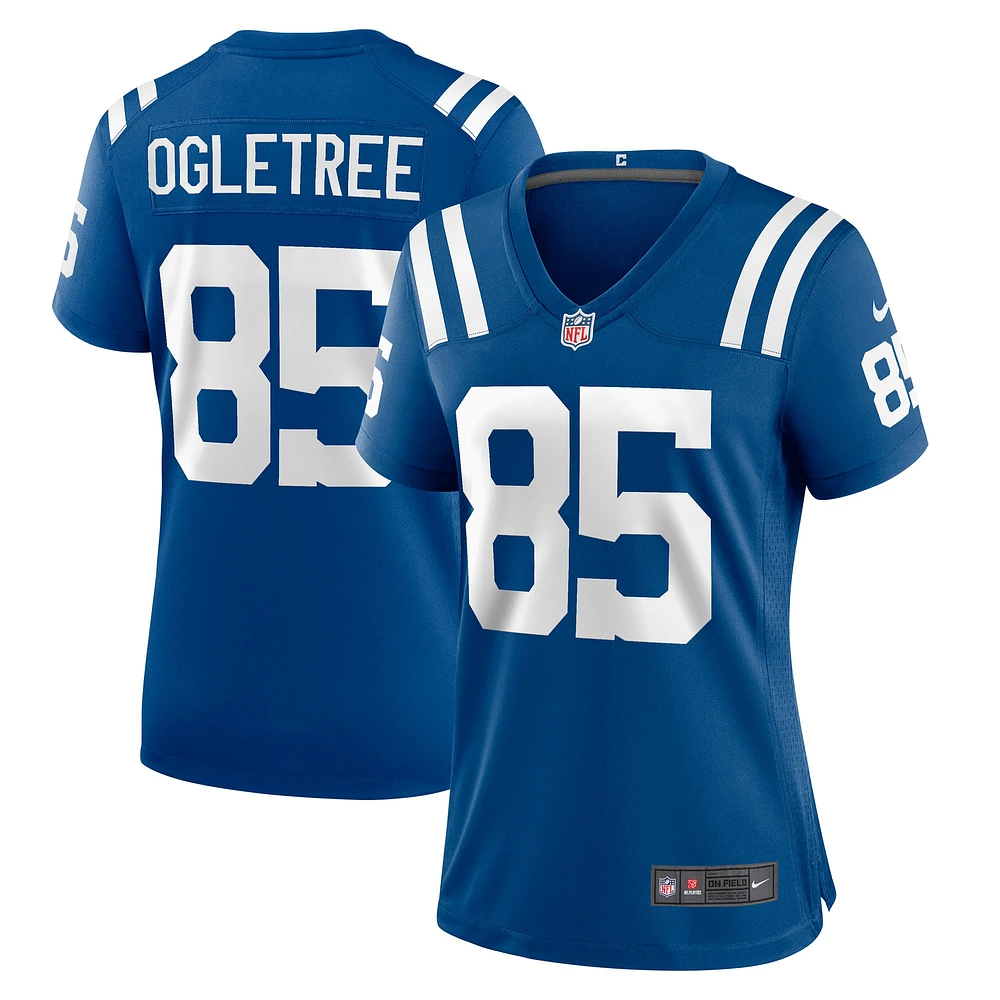 Maillot de match joueur Nike Andrew Ogletree Royal Indianapolis Colts pour femme