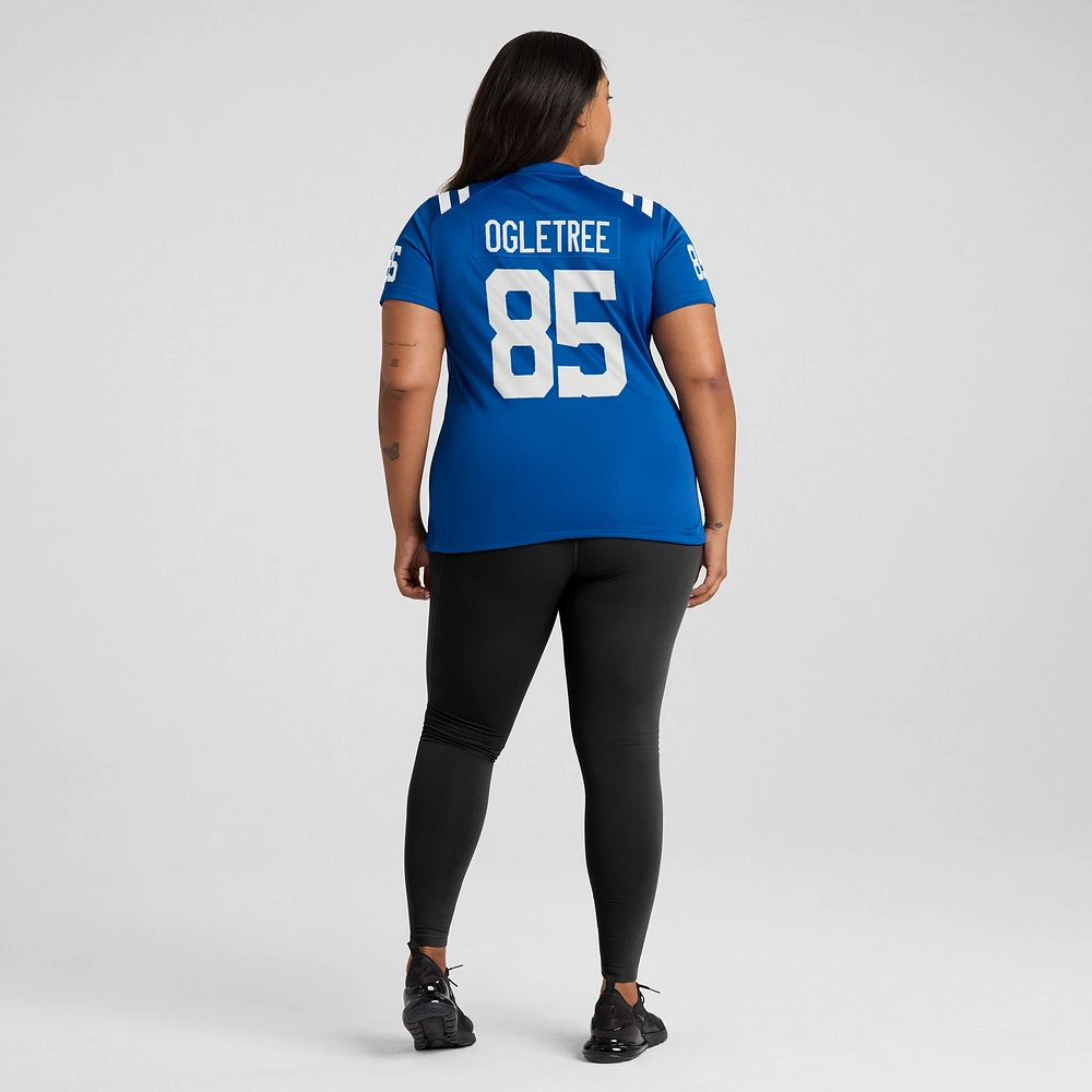 Maillot de match joueur Nike Andrew Ogletree Royal Indianapolis Colts pour femme