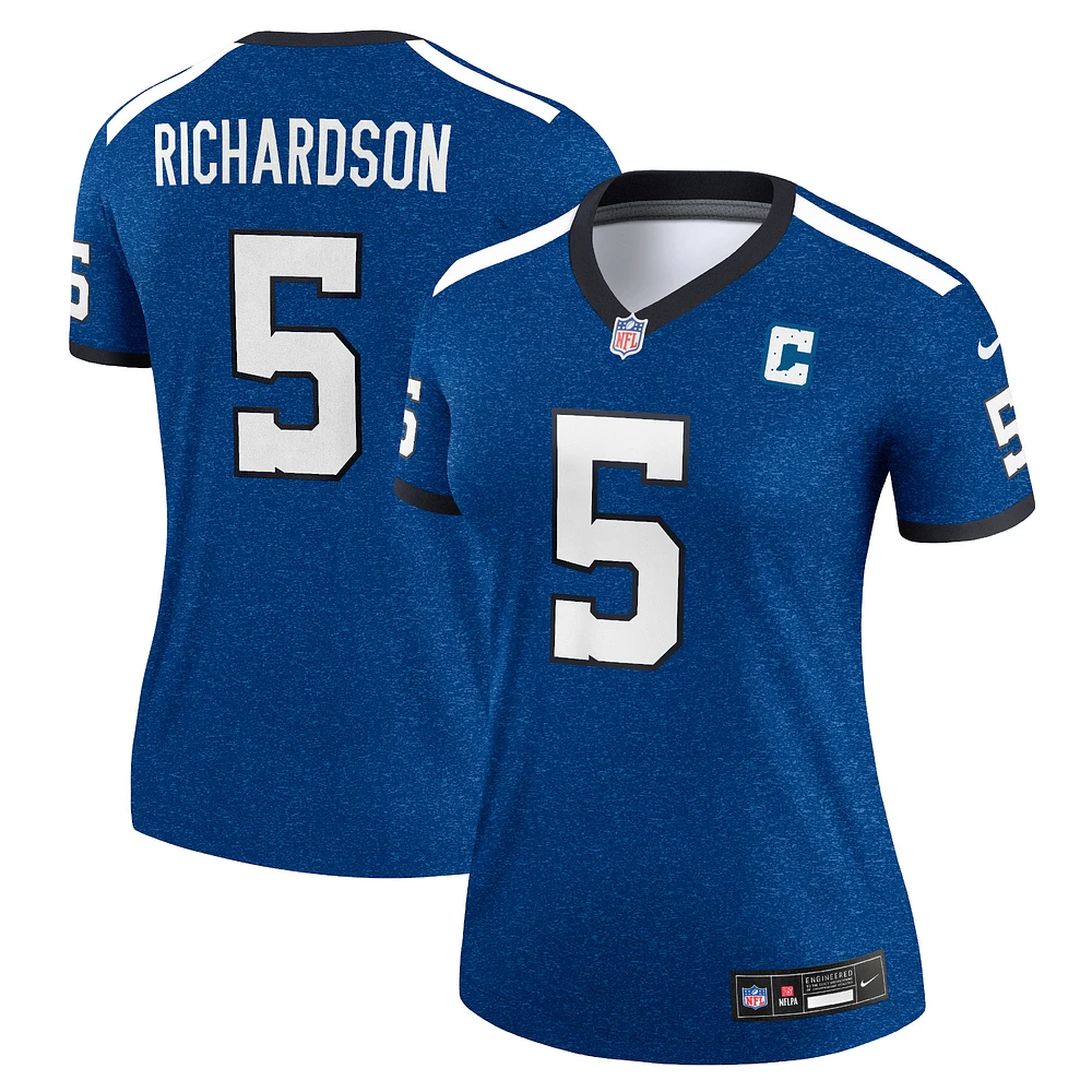 Haut de performance Nike Anthony Richardson Royal Indianapolis Colts Alternate Legend pour femme