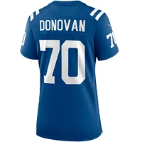 Maillot de joueur retraité Nike Art Donovan Royal Indianapolis Colts Game pour femme