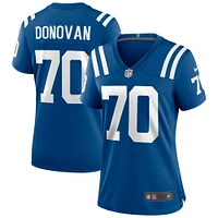 Maillot de joueur retraité Nike Art Donovan Royal Indianapolis Colts Game pour femme