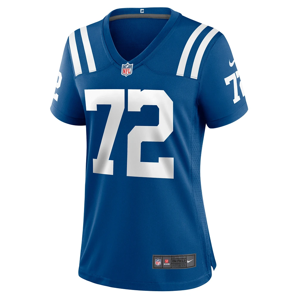 Maillot de match Nike Braden Smith Royal Indianapolis Colts pour femme