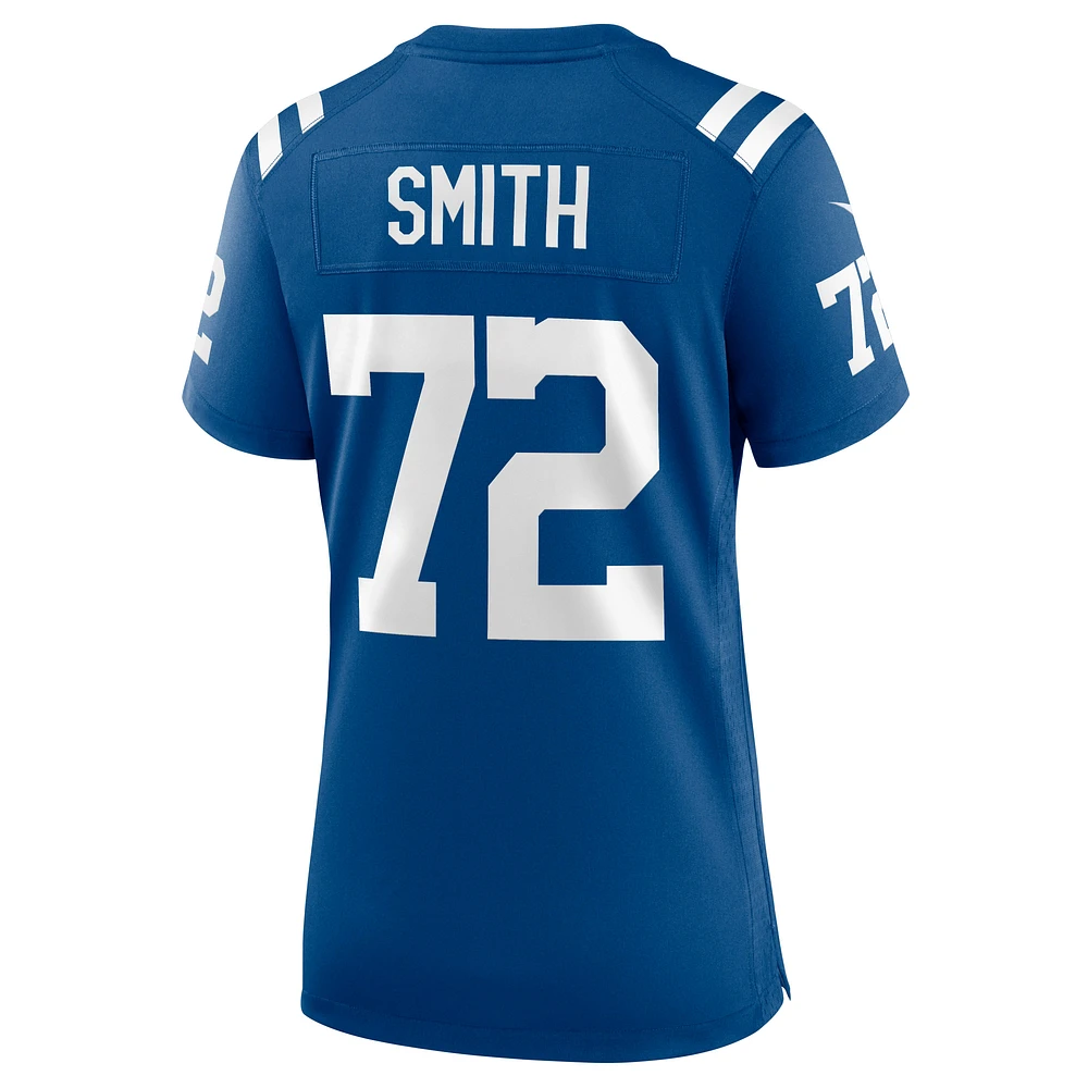 Maillot de match Nike Braden Smith Royal Indianapolis Colts pour femme