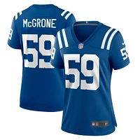 Maillot de match l'équipe Nike Cameron McGrone Royal Indianapolis Colts pour femme