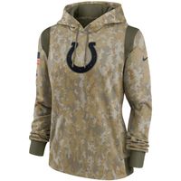 Women's Nike Camo Indianapolis Colts 2021 Salute To Service - Therma Performance Pullover Hoodie