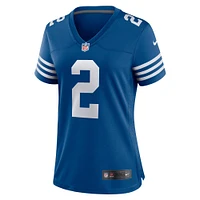 Maillot de match alternatif Nike Carson Wentz des Royal Indianapolis Colts pour femme