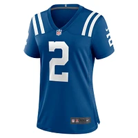 Maillot de match Nike Carson Wentz Royal Indianapolis Colts pour femme