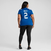 Maillot de match Nike Carson Wentz Royal Indianapolis Colts pour femme