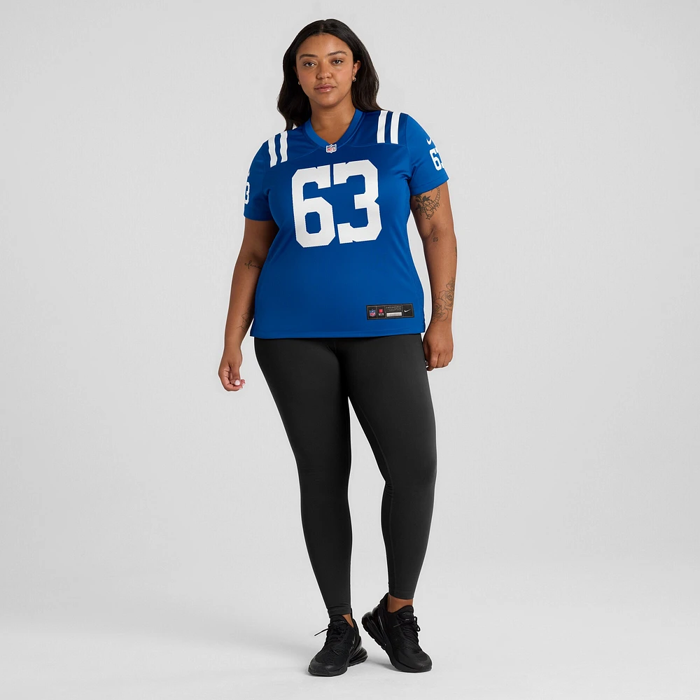 Maillot de match Nike Danny Pinter Royal Indianapolis Colts pour femme