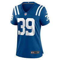 Maillot de match l'équipe Nike Darrell Baker Jr Royal Indianapolis Colts pour femme