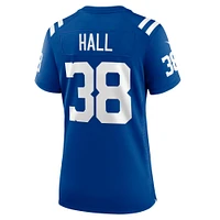 Maillot de match Nike Darren Hall Royal Indianapolis Colts pour femme