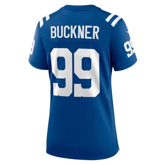 Maillot de match Nike DeForest Buckner Royal Indianapolis Colts pour femme