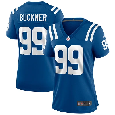 Maillot de joueur match Nike DeForest Buckner Royal Indianapolis Colts pour femme