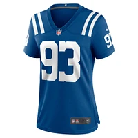 Maillot de match Nike Dwight Freeney Royal Indianapolis Colts pour femme, joueur retraité