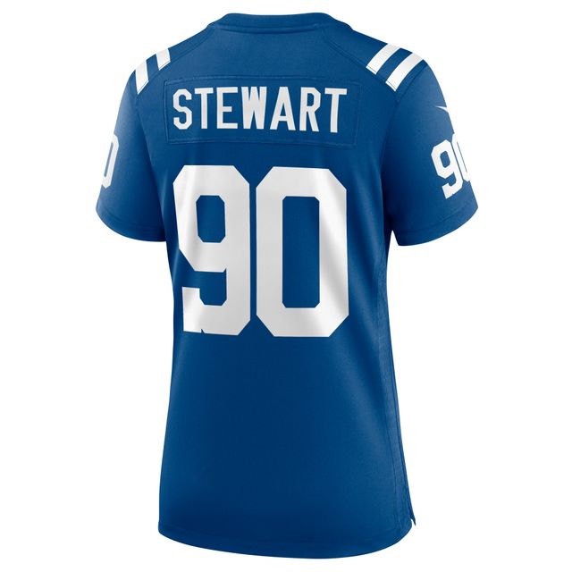 Maillot de match Nike Grover Stewart Royal Indianapolis Colts pour femme