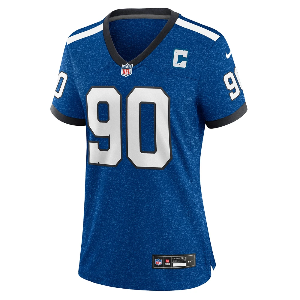 Maillot de jeu alternatif Indianapolis Colts Indiana Nights Nike Grover Stewart pour femme