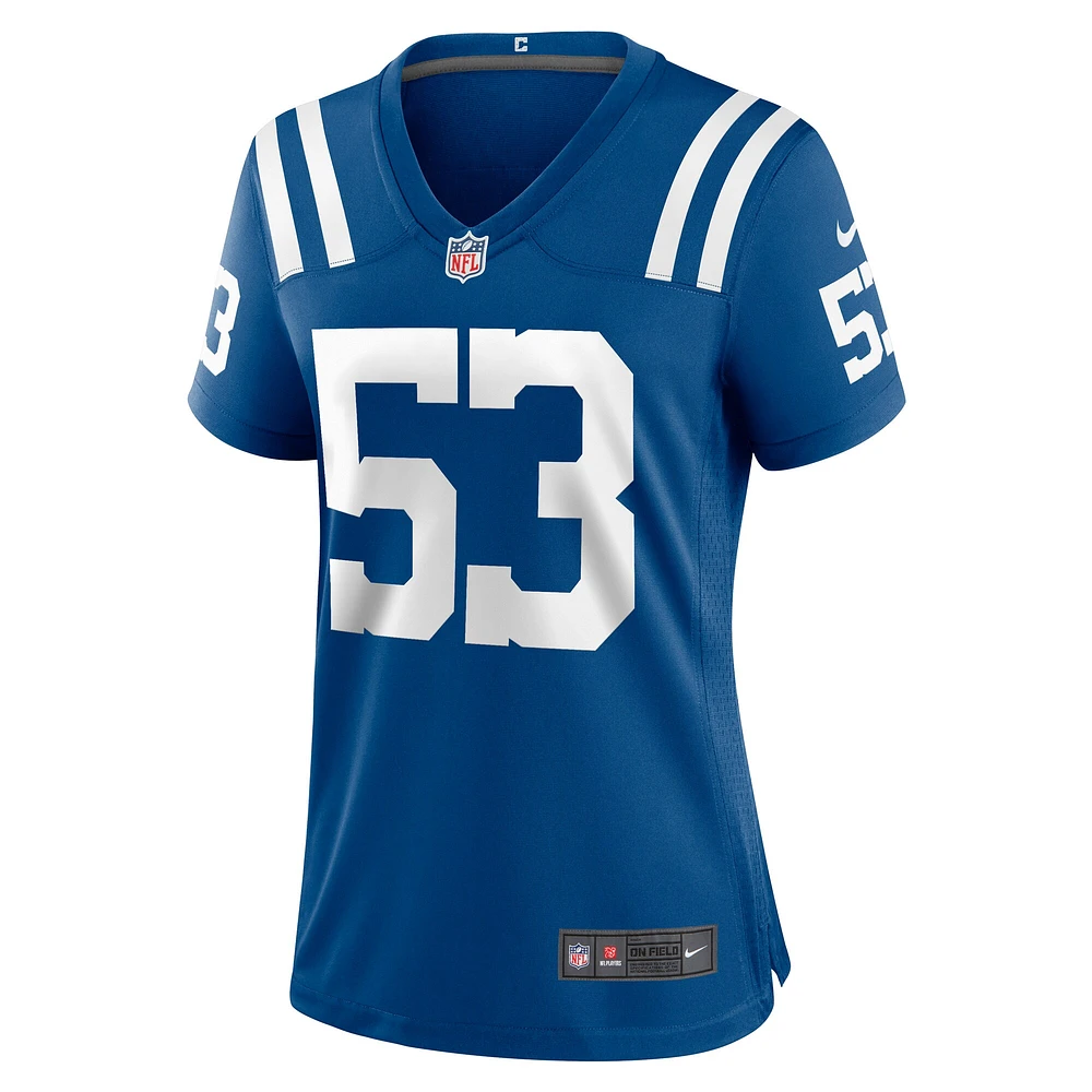 Maillot de match l'équipe Nike Isaiah Land Royal Indianapolis Colts pour femme