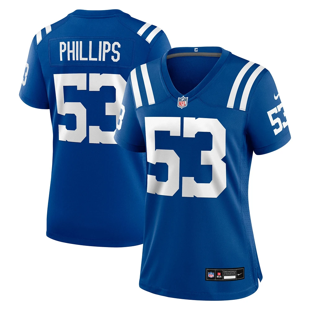 Women's Nike Jacob Phillips  Royal Indianapolis Colts Team Game Jersey