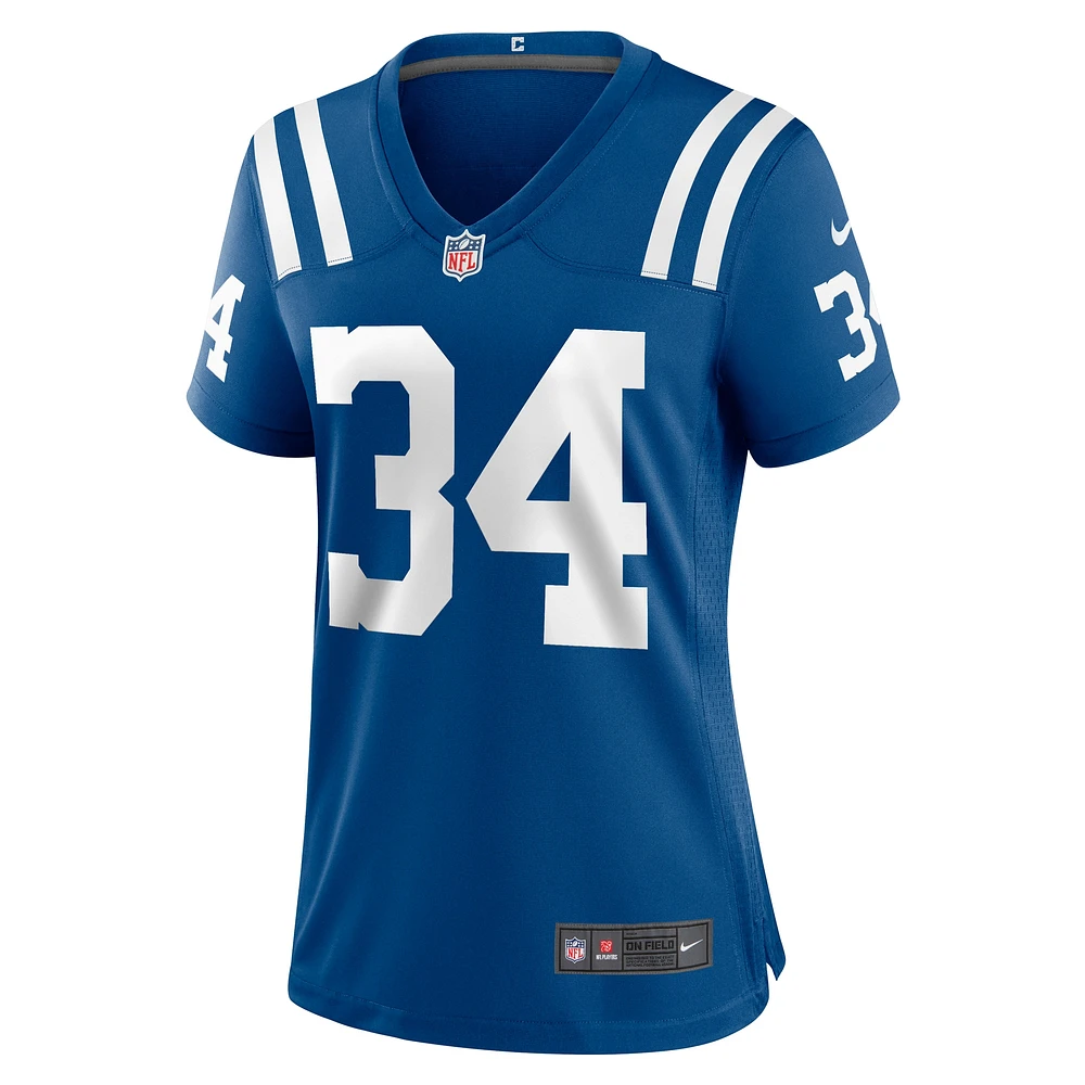 Women's Nike Jake Funk  Royal Indianapolis Colts Team Game Jersey