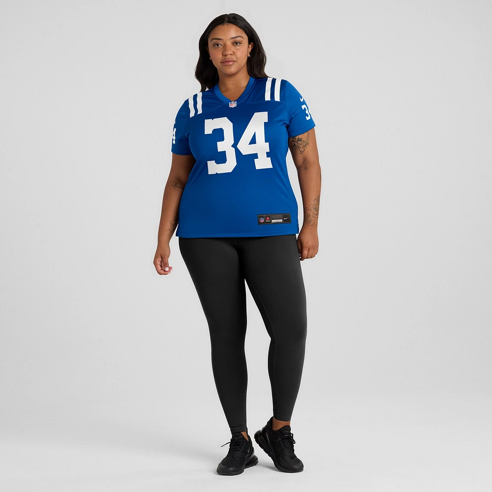 Women's Nike Jake Funk  Royal Indianapolis Colts Team Game Jersey