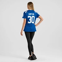 Maillot de match Nike Jaylin Simpson Royal Indianapolis Colts pour femme