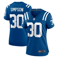 Maillot de match Nike Jaylin Simpson Royal Indianapolis Colts pour femme