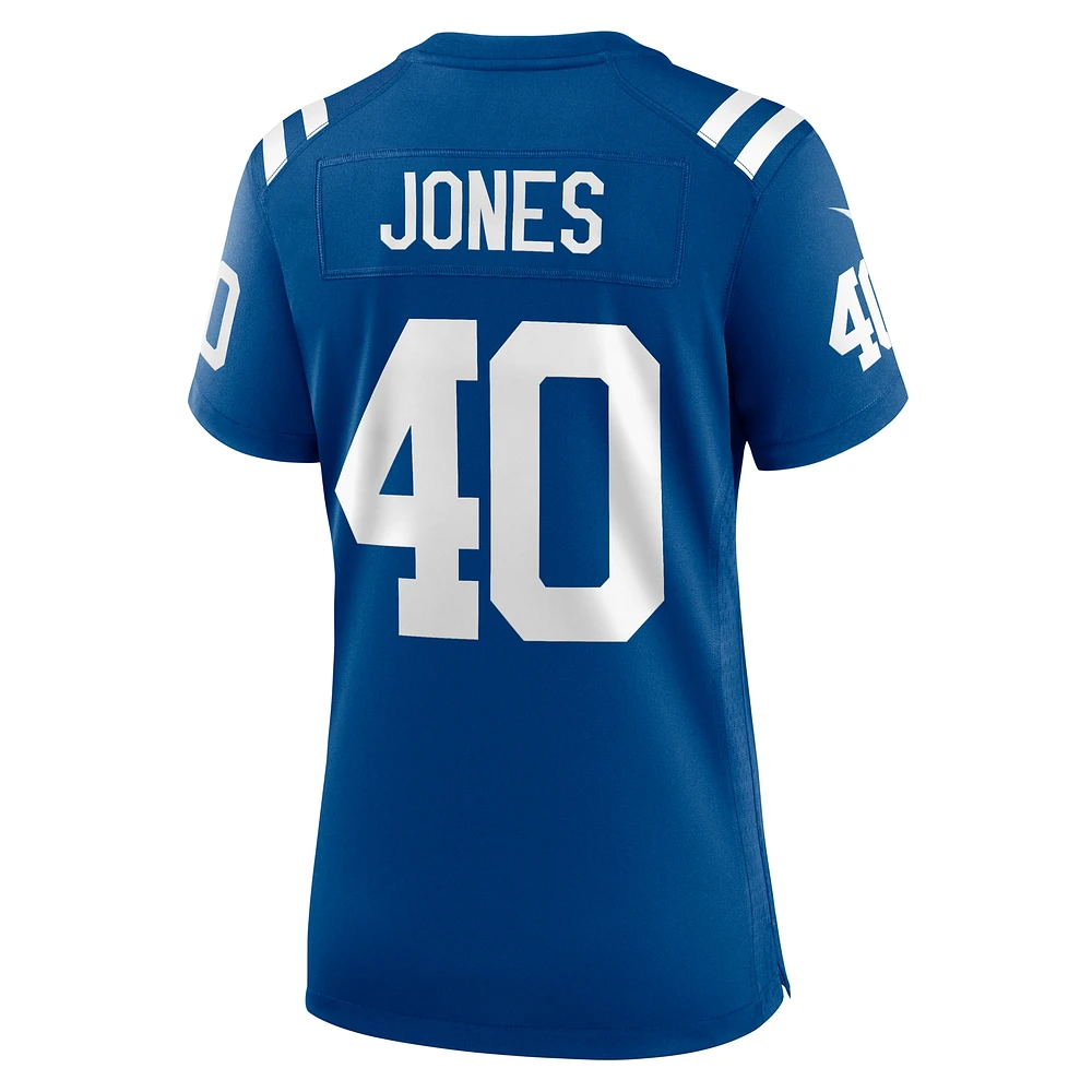 Women's Nike Jaylon Jones  Royal Indianapolis Colts Team Game Jersey