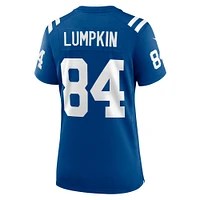 Maillot de match l'équipe Nike Johnny Lumpkin Royal Indianapolis Colts pour femme