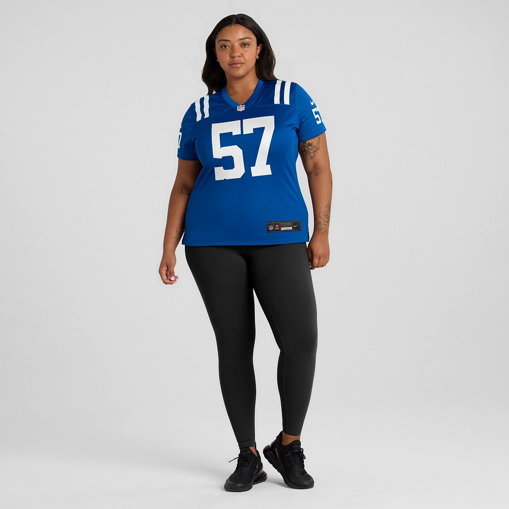 Maillot Nike JoJo Domann Royal Indianapolis Colts Game Player pour femme