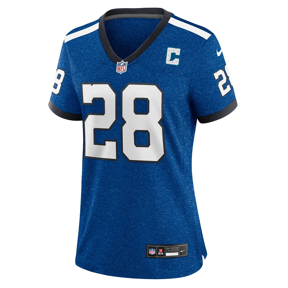 Maillot de joueur Nike Jonathan Taylor Royal Indianapolis Colts pour femme