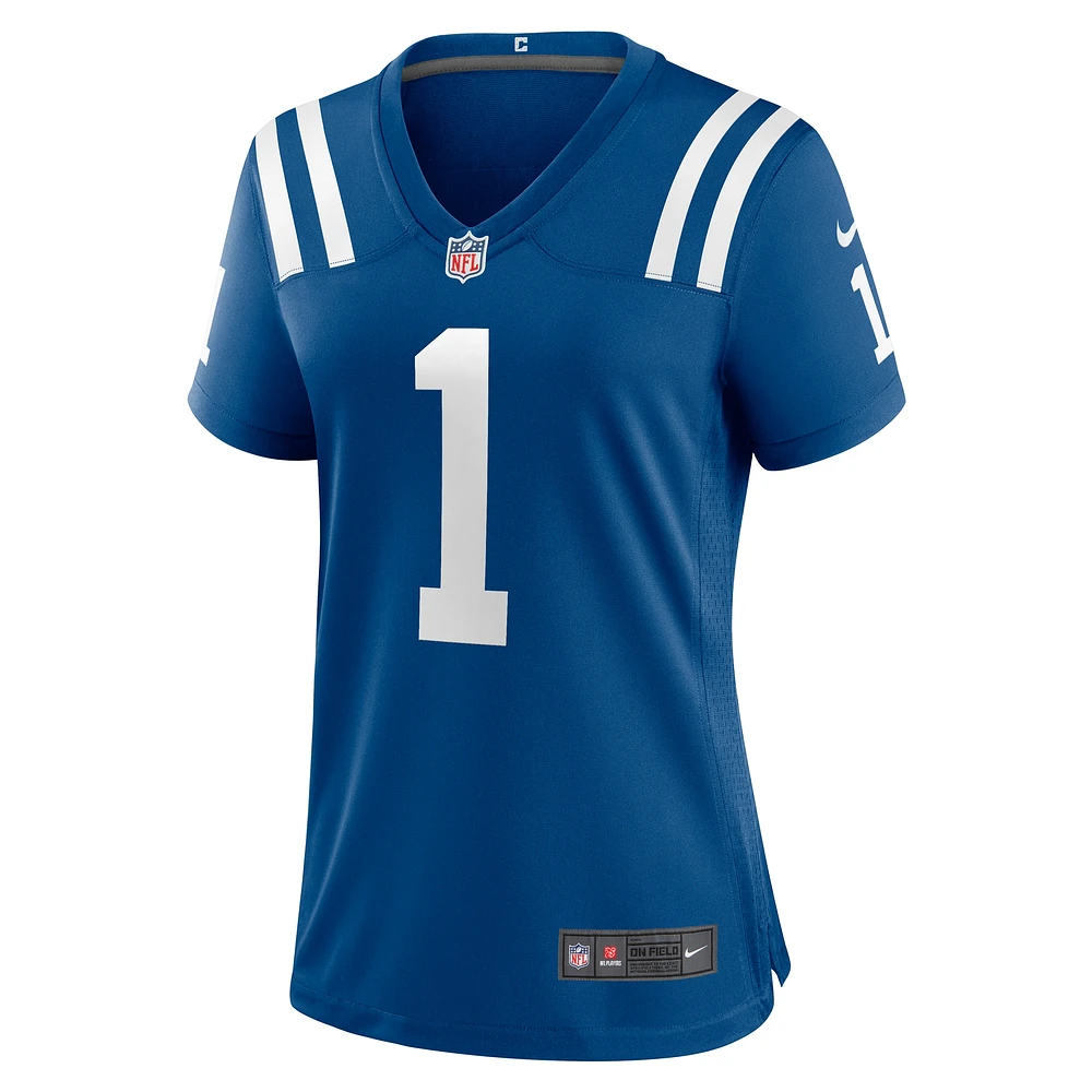 Maillot de match l'équipe Nike Royal Indianapolis Colts pour femme