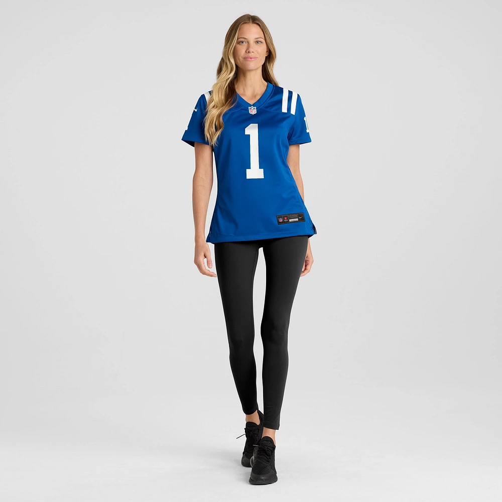 Women's Nike Josh Downs  Royal Indianapolis Colts Team Game Jersey