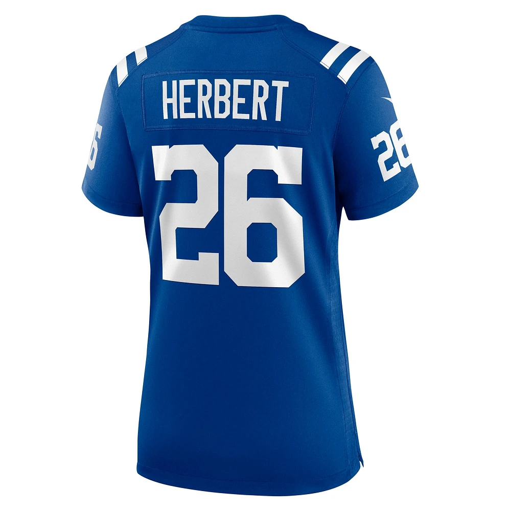 Women's Nike Khalil Herbert  Royal Indianapolis Colts Team Game Jersey