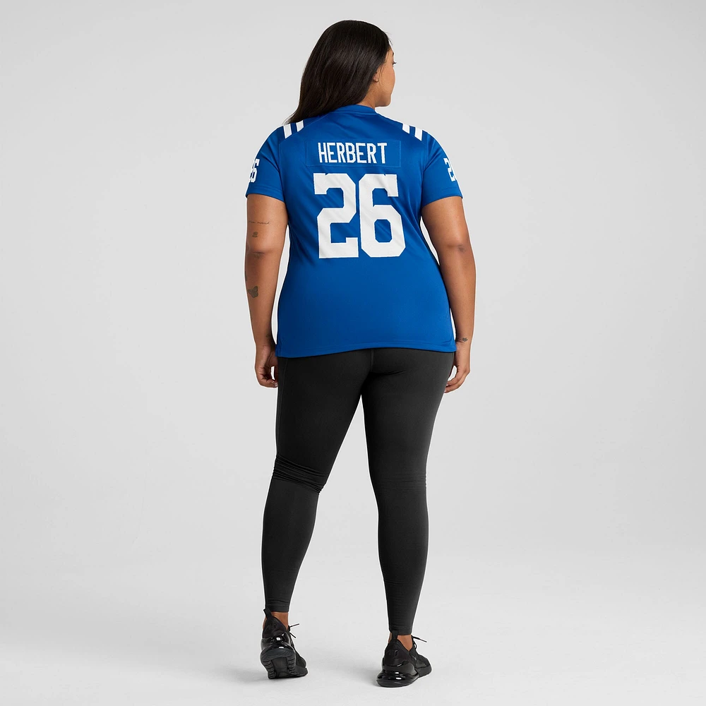 Women's Nike Khalil Herbert  Royal Indianapolis Colts Team Game Jersey
