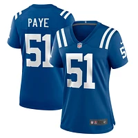 Maillot de match Nike Kwity Paye Royal Indianapolis Colts pour femme