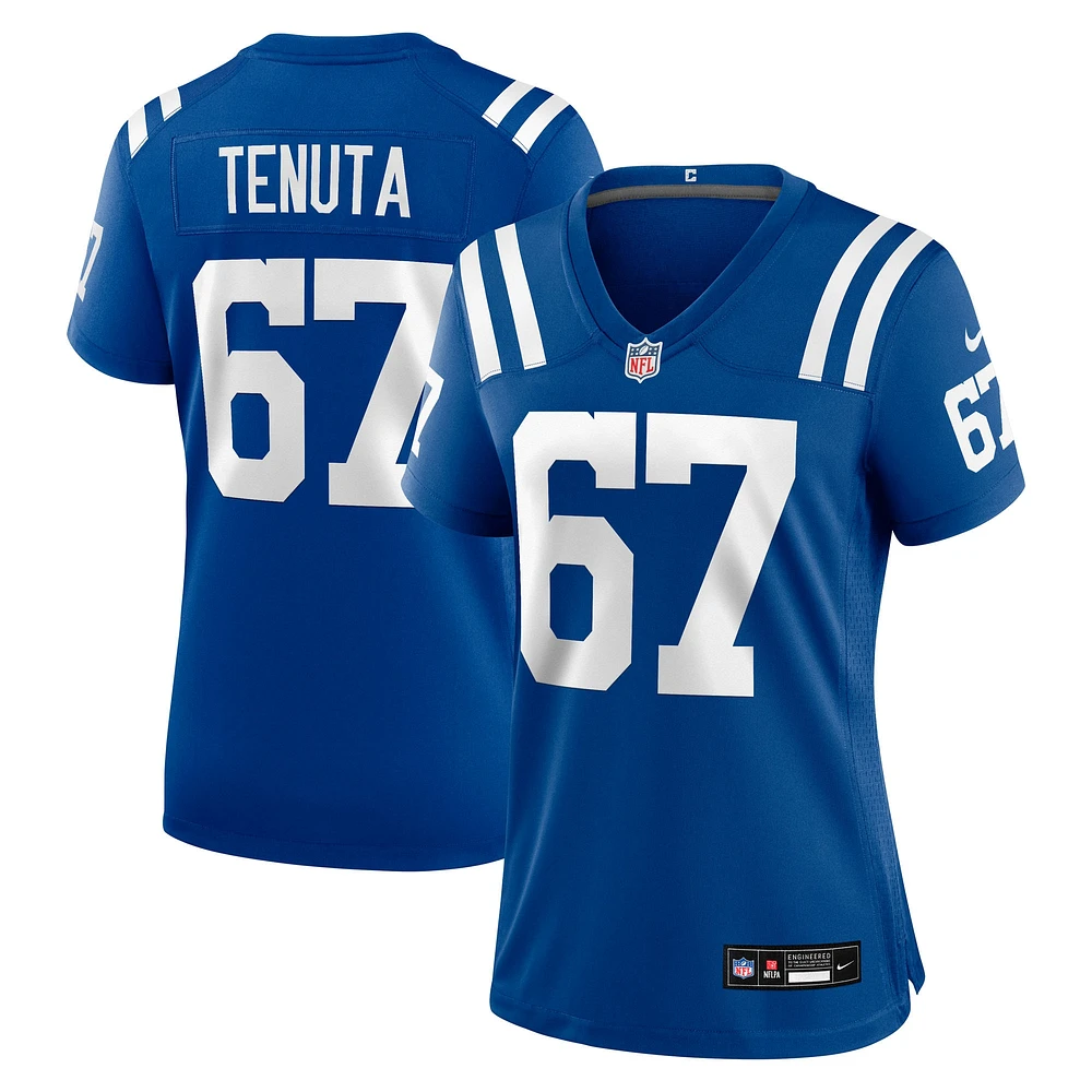 Women's Nike Luke Tenuta  Royal Indianapolis Colts Team Game Jersey