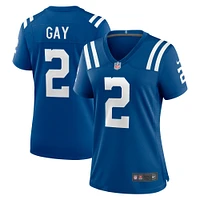 Maillot de joueur Nike Matt Gay Royal Indianapolis Colts pour femme