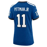 Maillot Nike Michael Pittman Jr. de joueur des Indianapolis Colts pour femme, bleu